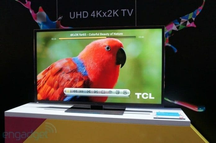 TCLs 4K Fernseher gibt es bald mit integriertem Google TV | Bild: engadget.com
