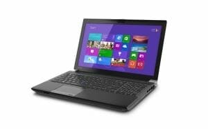 Toshiba W50 4K Notebook von der Seite