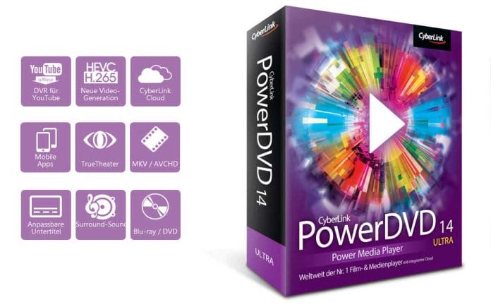 Power DVD 14 Ultra Mit 4K und HEVC Support