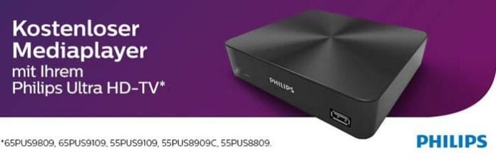 Kostenloser UHD880 Mediaplayer für Philips 4K Fernseher