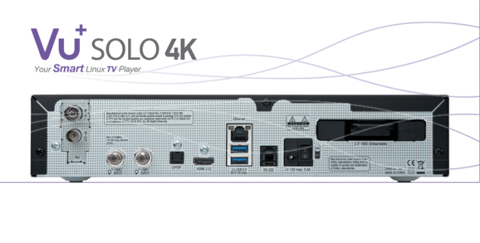 VU+ Solo 4K Rückseite / Anschlüsse
