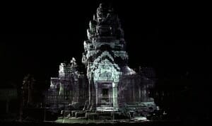 3D Visualisierung berühmter Bauwerke mit 8K Projektion