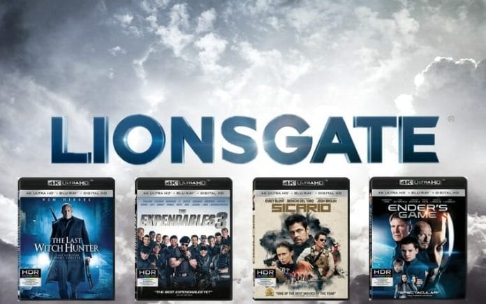 Lionsgate 4K Blu-ray mit HDR, Dolby Atmos & DTS:X