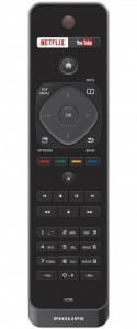 Fernbedienung des BDP7501 mit Netflix und Youtube-Taste
