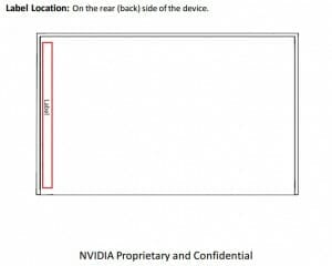 Die Skizze der Nvidia Shield 2 verrät die ungefähre Form der Konsole sowie den Ort andem das FCC Label angebracht werden muss