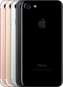 Das iPhone 7 ist in 5 Farben erhältlich 