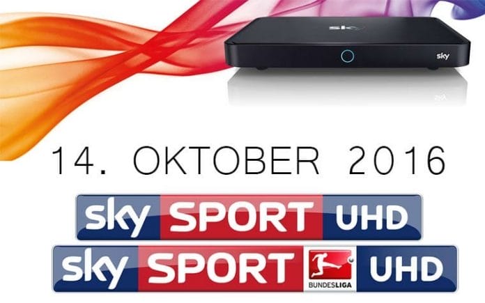 Sky UHD Bundesliga startet am 14. Oktober 2016