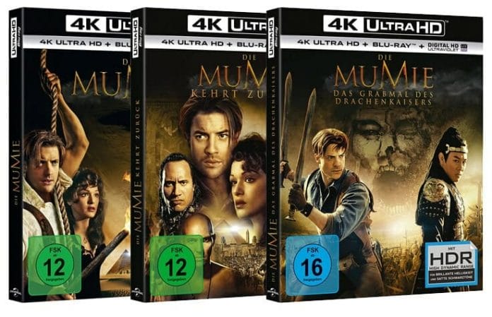 Die Mumie Trilogie auf UHD Blu-ray mit HDR und DTS:X
