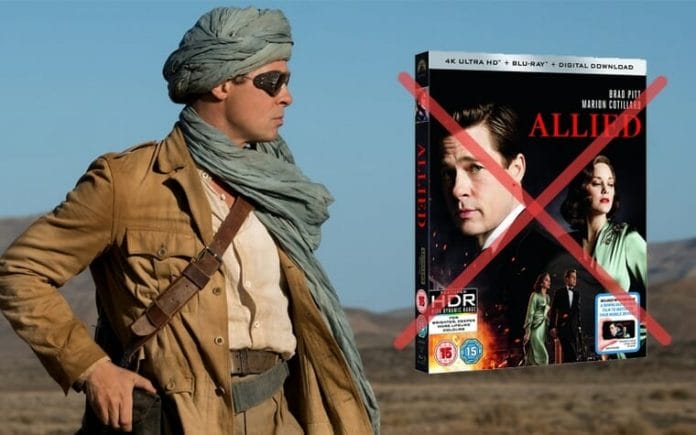 Allied Vertraute Fremde erscheint nicht auf 4K UHD Blu-ray