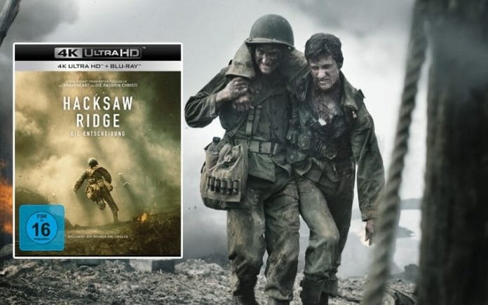 Hacksaw Ridge erscheint am 09. Juni 2017 auf 4K UHD Blu-ray