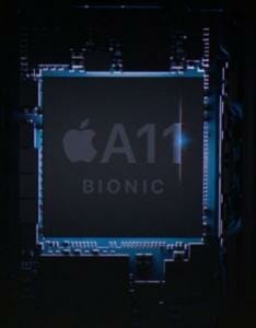 Der A11 Bionic Prozessor arbeitet bis zu 70% schneller