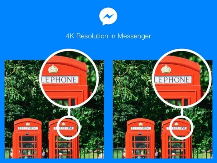 Facebook geht mit der Zeit. Bald können 4K Bilder über den Messenger übertragen werden