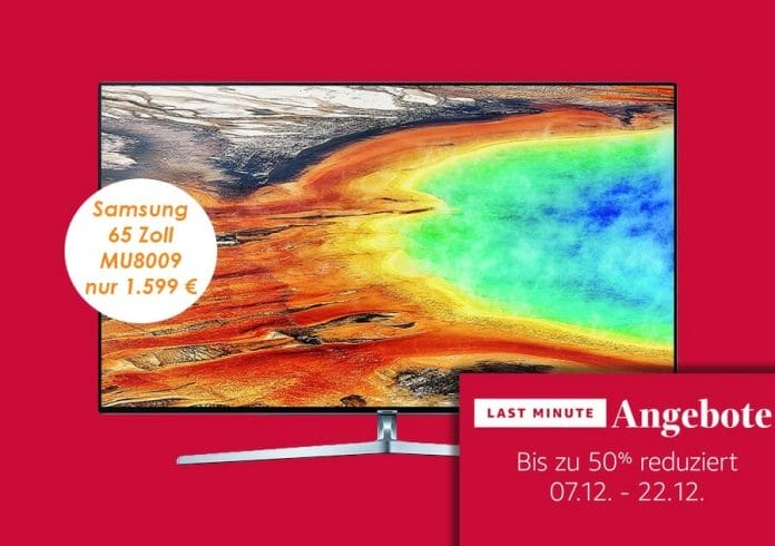 Samsung MU8009 mit 65 Zoll zum günstigsten Preis auf Amazon.de!