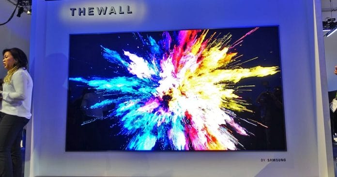 The Wall Micro LED TV von Samsung ist vielleicht das Highlight der CES 2018