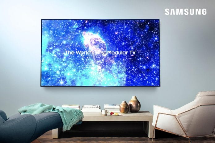Samsung hat eine Abbildung des 75 Zoll 