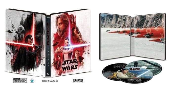 In den USA wird es auch limitierte Steelbook Edition der "Star Wars: Die letzten Jedi" UHD Blu-ray geben