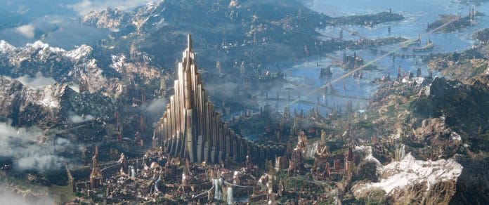 Nicht nur Asgard ist eindrucksvoll animiert. Der hohe CGI-Aufwand rechtfertigt ein 2K Kinomaster