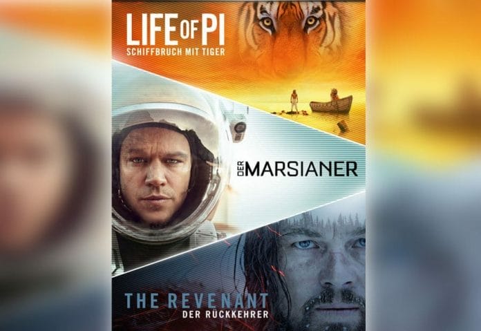 3 Filme für nur 15 Euro auf iTunes (Der Marsianer, The Revenant, Life of Pi)
