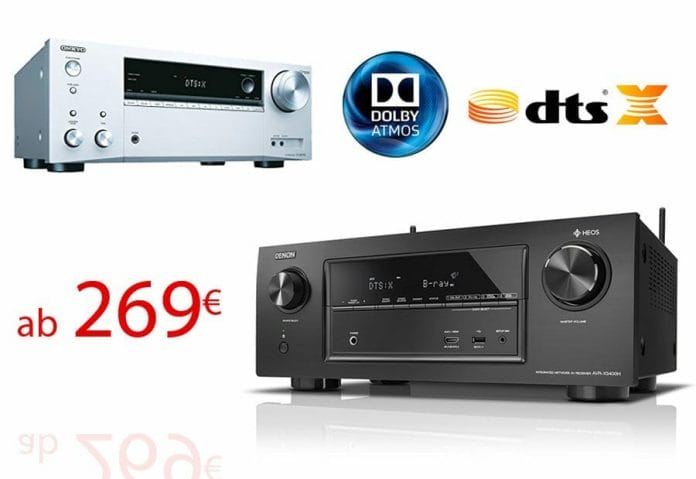 AV-Receiver mit DTS:X und Dolby Atmos ab 269 Euro!