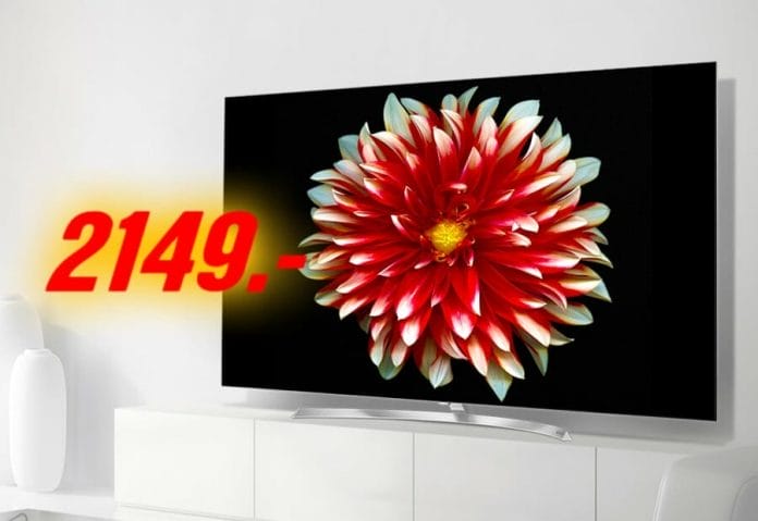 Der OLED65B7D wird im Schnapp des Tages zum Bestpreis von 2.149 EUR angeboten
