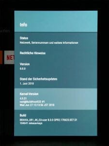 Der ZF9 LCD Prototyp lief bereits mit Android 8 Oreo Betriebssystem