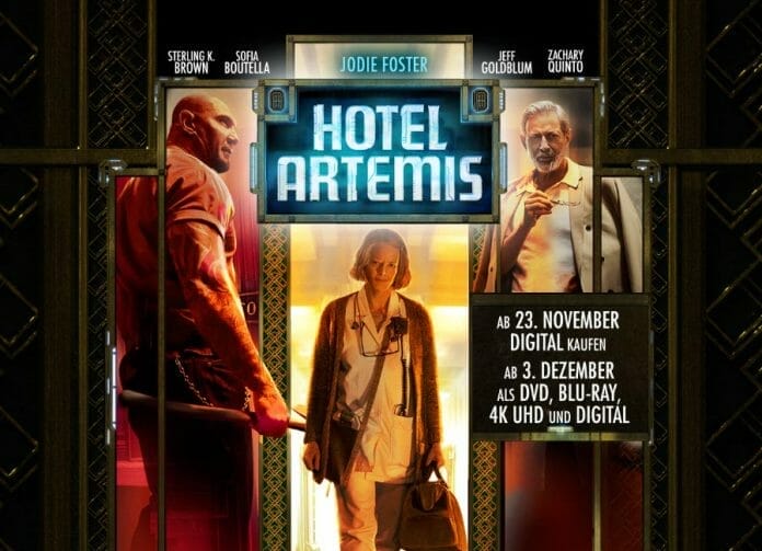Hotel Artemis erscheint auf DVD, Blu-ray und 4K UHD Blu-ray (VÖ: 03. Dezember 2018)