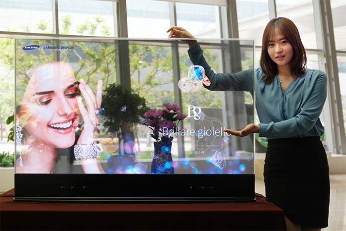 Transparentes OLED-Display von Samsung (2015)