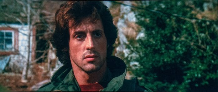Ein junger Stallone in seinem ersten Rambo-Film