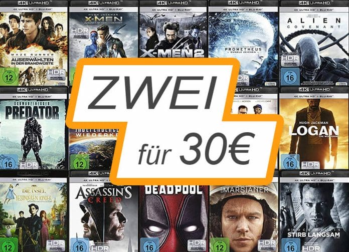 Zwei 4K Blu-rays zum Schnäppchen-Preis von 30 Euro!