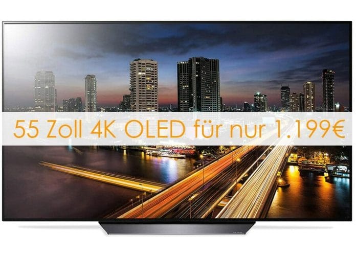 Den 55 Zoll 4K OLED TV B8 von LG gibt es aktuell für 1.199 Euro! (5-Monats-Finanzierung möglich)
