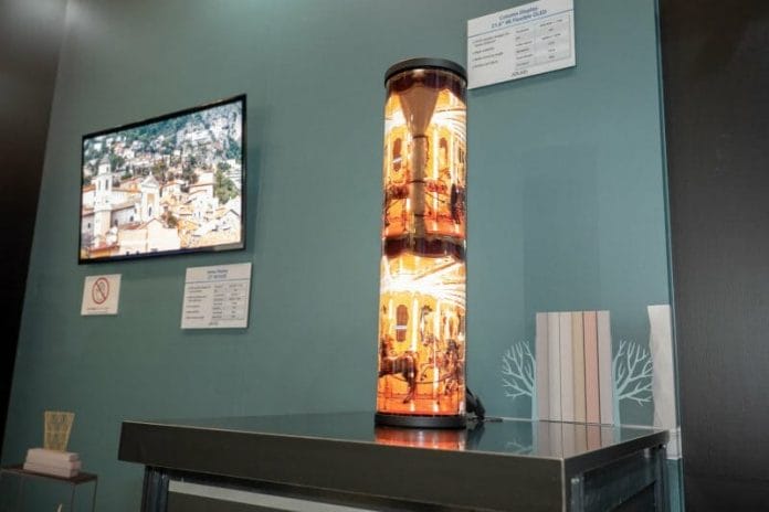 Die OLED-Displays sind auch extrem flexibel