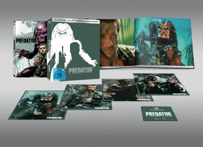 Die limitierte Slipsheet-Edition der Predator 4K Blu-ray gibt es nur 444 mal (nummeriert)