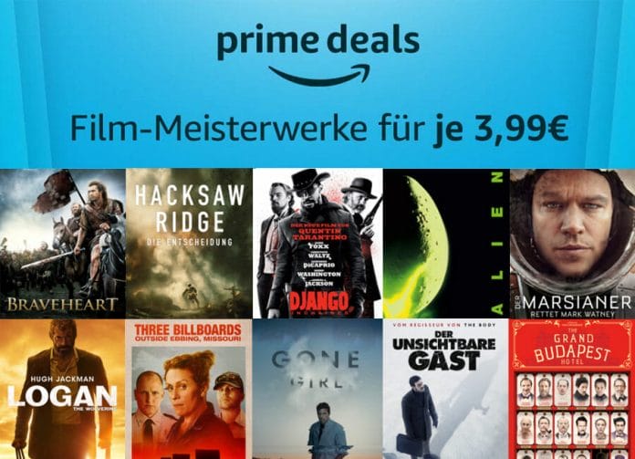 Top-bewertete Filme für nur 3.99 Euro in den Amazon Prime Deals