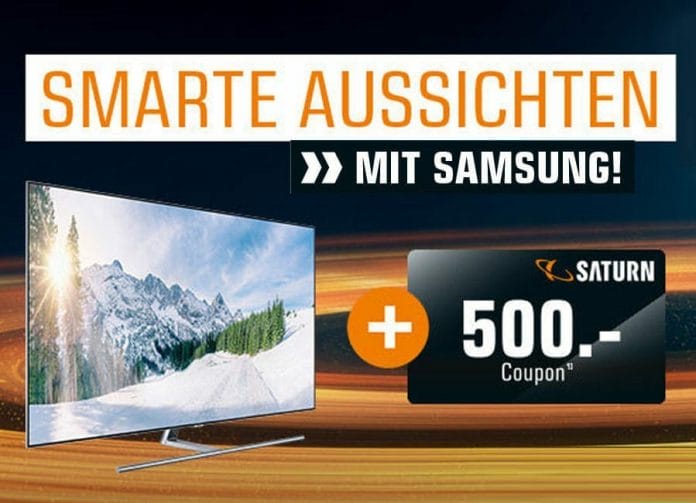 Einkaufs-Coupon von bis zu 500€ sichern beim kauf eines Samsung 4K oder 8K Fernsehers