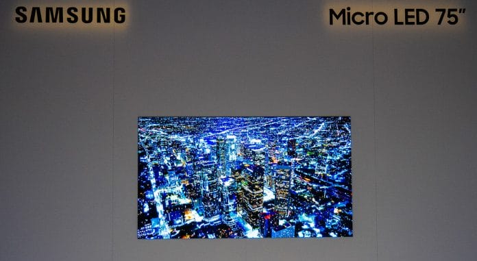 Samsung 75 Zoll Micro LED TV mit 4K Auflösung leidet noch an Kinderkrankheiten. 