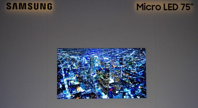 Samsung 75 Zoll Micro LED TV mit 4K Auflösung leidet noch an Kinderkrankheiten.