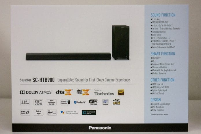 Panasonic HTB900 Specs