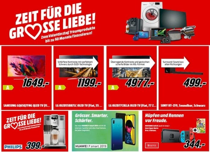 MediaMarkt.de lockt mit Top-Preise für TV-Geräte & Co. + 60 Monate Finanzierung