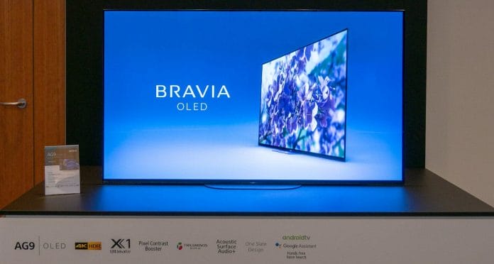Sonys AG9 Master Series OLED-Serie ist in 55, 65 und 77 Zoll erhältlich