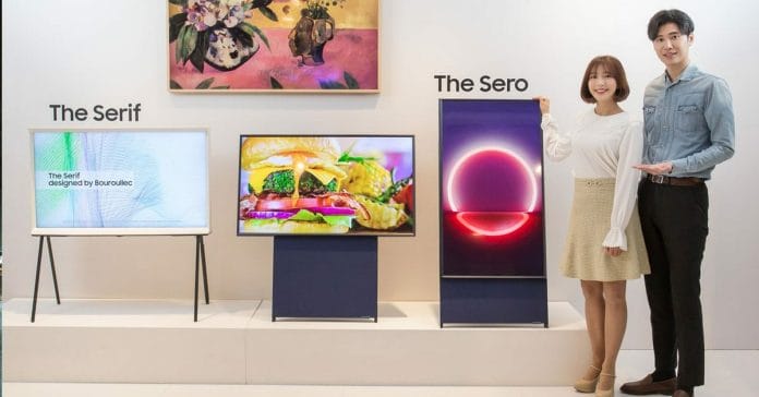 "The Sero" ist ein Lifestyle 4K Fernseher der auch hochkant genutzt werden kann!