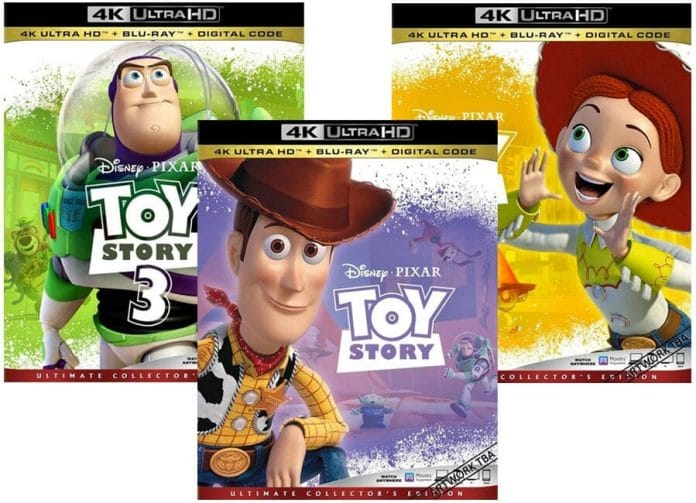 Erscheinen hoffentlich auch hierzulande auf 4K Blu-ray: Toy Story 1-3