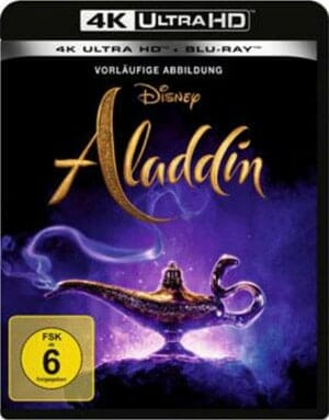 Vorläufige Cover-Abbildung zu "Aladdin (2019)" auf 4K Blu-ray