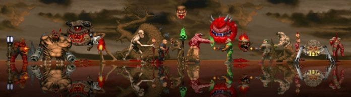 Doom Gegner mit hochskalierten Texturen 