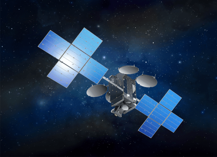 Illustration des Eutelsat 7C Satelliten Bild: Space Systems/Loral (SS/L))