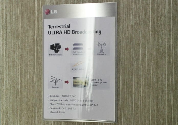 LG hatte seine Geräte bereits mit einem HEVC-Decoder ausgestattet - Voraussetzung für TV-Übertragungen in Ultra HD