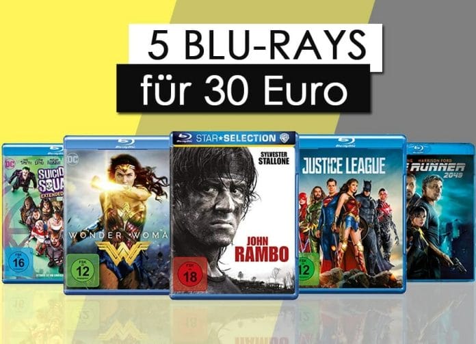 5 Blu-rays für 50 Euro! Wählt aus über 1.500 Titeln!
