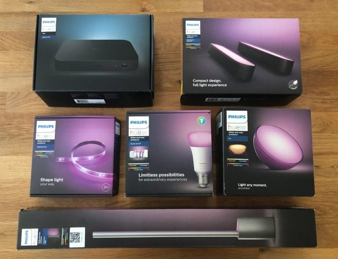 Alle unterstützten und von Philips empfohlenen HUE-Lampen für die Hue Play HDMI Sync Box