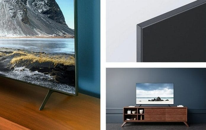 Der TU8000 Crystal UHD TV präsentiert sich ganz schick
