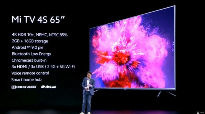Xiaomi Mi TV 4S 65 Specs