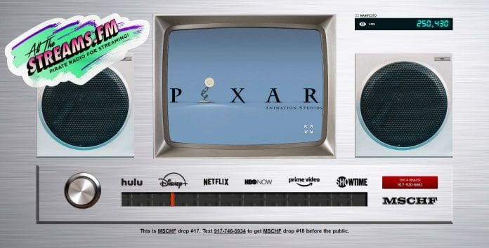 Lineares Streaming: Hier läuft gerade ein Pixar Animationsfilm auf allthestreams.fm an